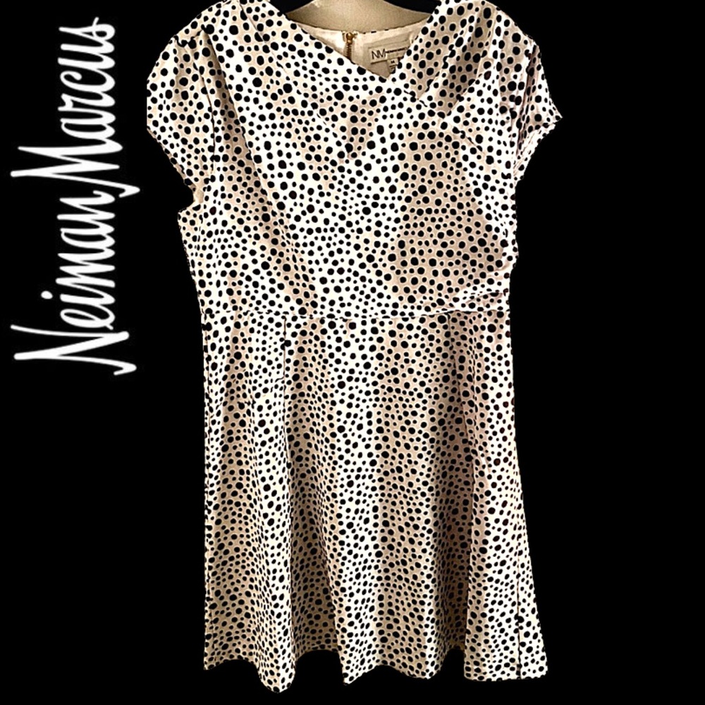 Neiman Marcus classic polka dot dress NWT